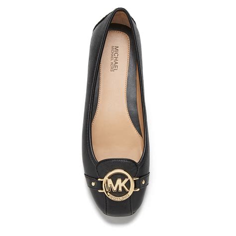 michael kors black shoes women|michael kors black flats 8m.